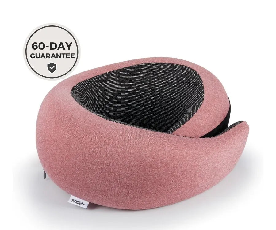 WANDER+ Pillow in Red, on its own