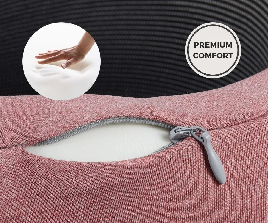 WANDER+ Pillow in Red, cover fabric and zip