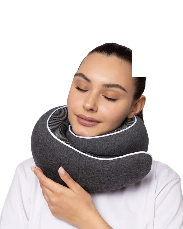 WANDER+ Pillow in Orange worn around the neck