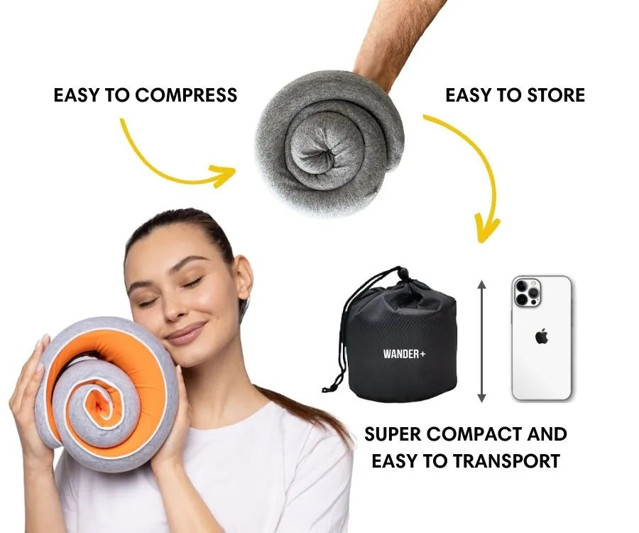 WANDER+ Pillow in Orange, product photo