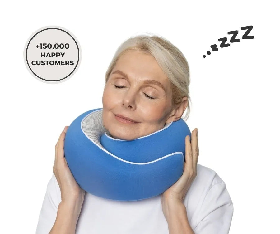WANDER+ Pillow in Blue, product photo