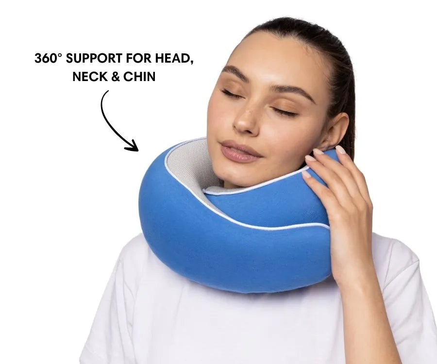 WANDER+ Pillow in Blue, product photo